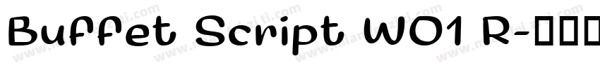 Buffet Script W01 R字体转换